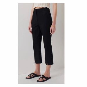 Derek Lam 10 Crosby Front Slit Crop Pants.